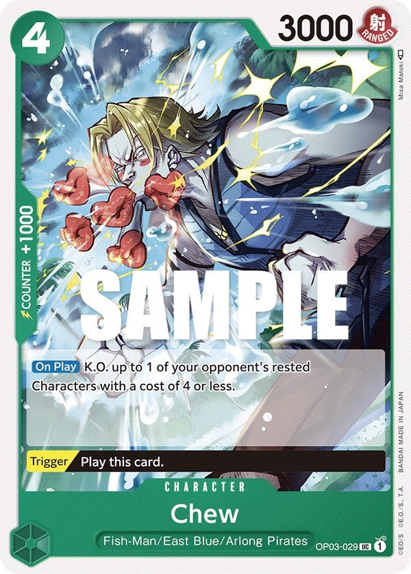 Image for Chew (OP03-029) (Pillars of Strength) (OP03) - One Piece Card Game