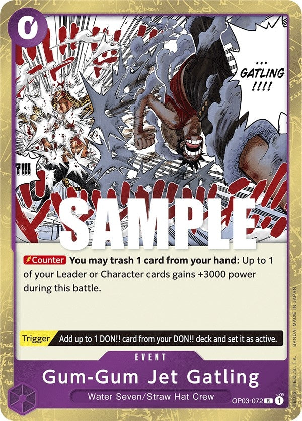 Image for Gum-Gum Jet Gatling (OP03-072) (Pillars of Strength) (OP03) - One Piece Card Game