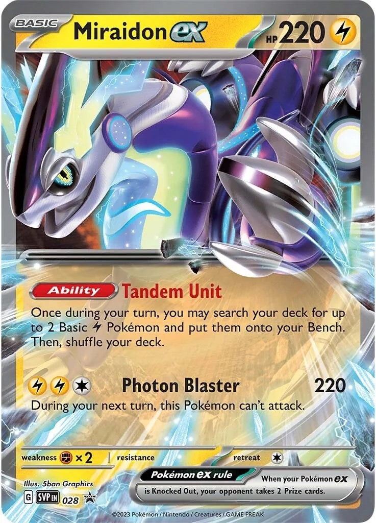 Image for Miraidon ex - 028 (028) (SV: Scarlet & Violet Promo Cards) (SVP) - Pokemon