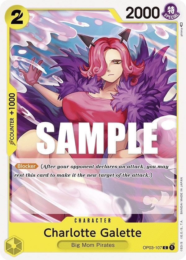 Image for Charlotte Galette (OP03-107) (Pillars of Strength) (OP03) - One Piece Card Game