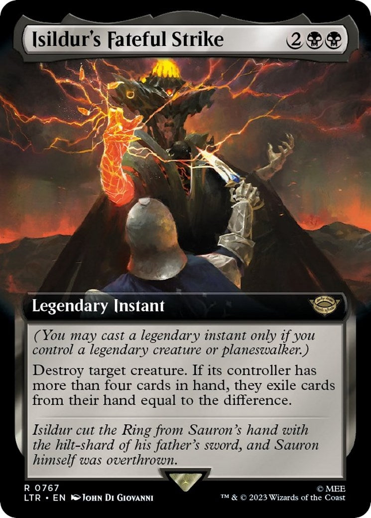 Isildur's Fateful Strike (Extended Art) (Surge Foil) (767) (Universes Beyond: The Lord of the Rings: Tales of Middle-earth)