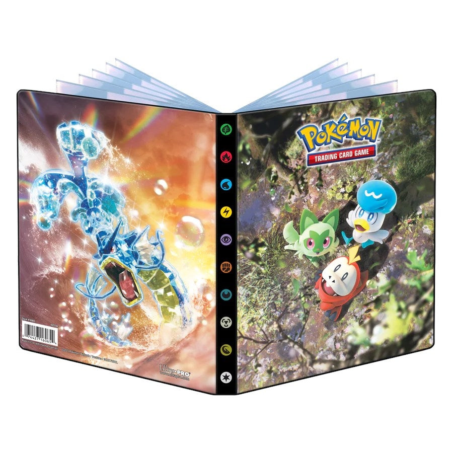 Image for Pokemon Scarlet and Violet Fuecoco, Sprigatito, Quaxly and Gyarados 4-Pocket Portfolio - Storage Albums