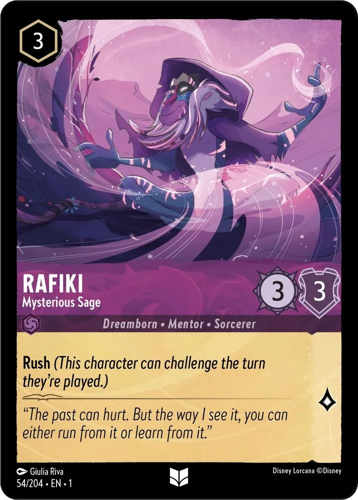 Image for Rafiki - Mysterious Sage (54/204) (The First Chapter) (1) - Disney Lorcana