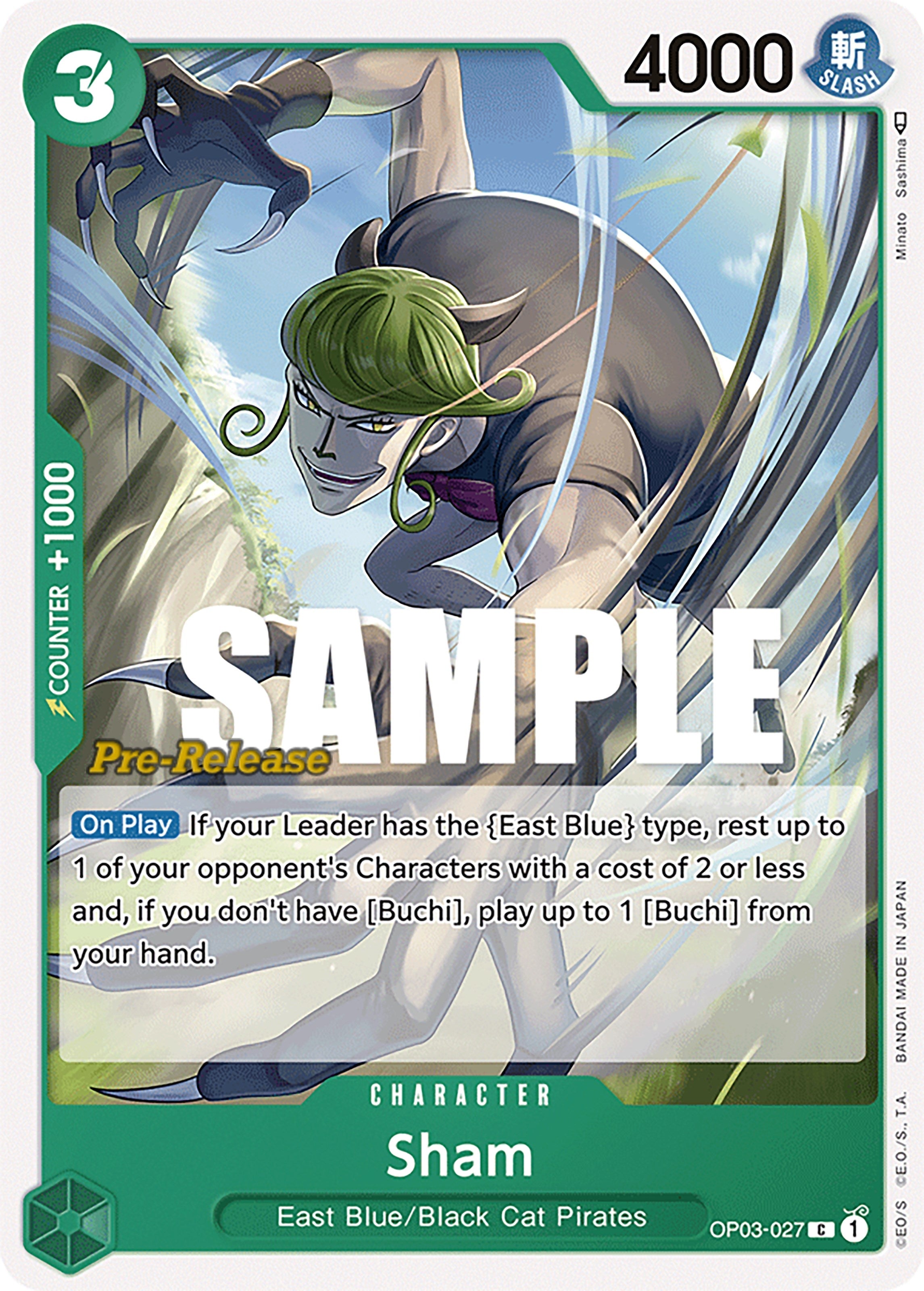 Image for Sham (OP03-027) (Pillars of Strength Pre-Release Cards) (OP03 PRE) - One Piece Card Game