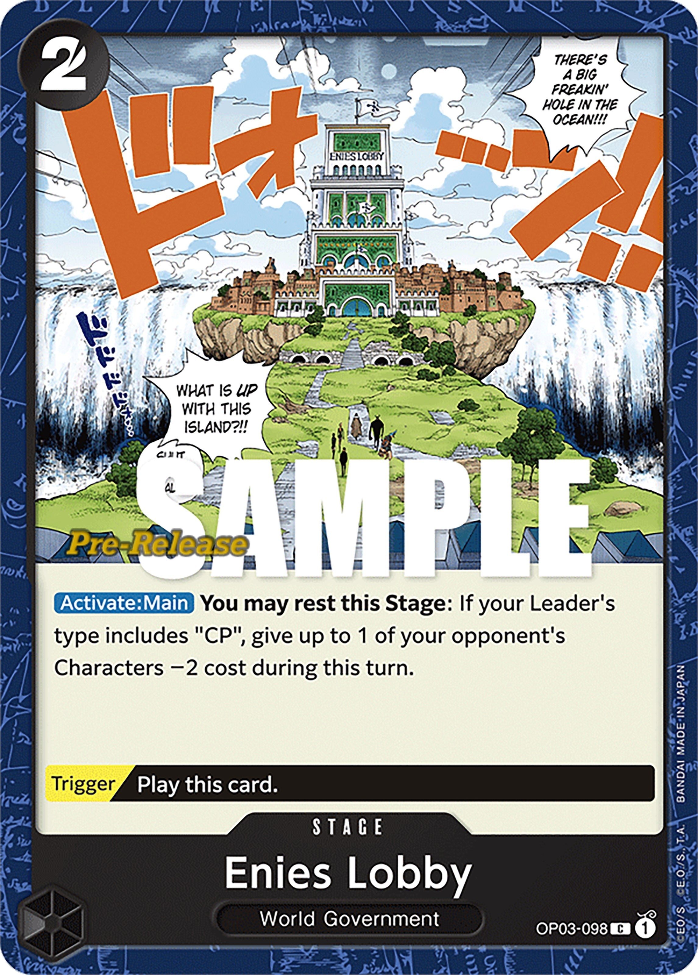 Image for Enies Lobby (OP03-098) (Pillars of Strength Pre-Release Cards) (OP03 PRE) - One Piece Card Game