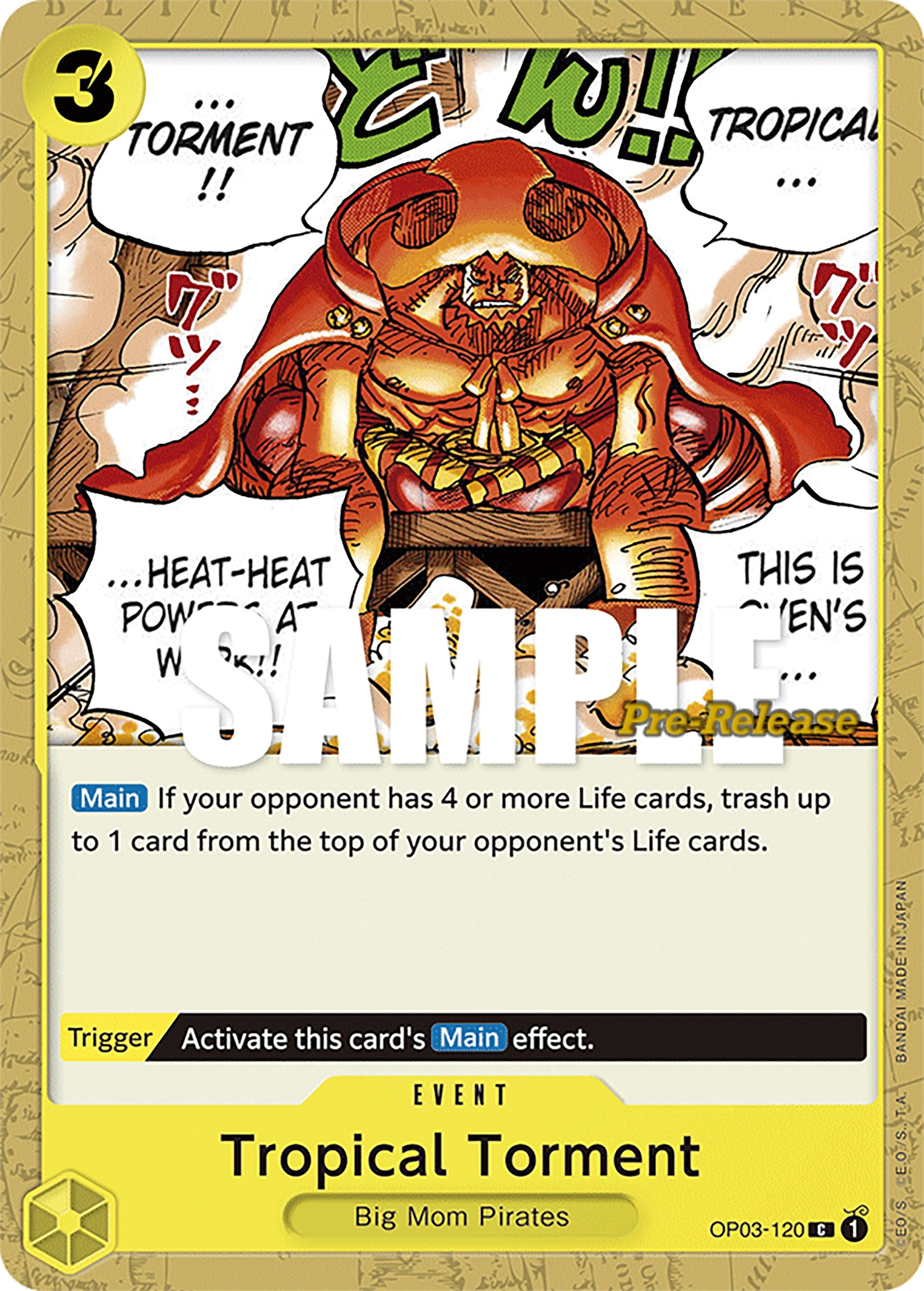 Image for Tropical Torment (OP03-120) (Pillars of Strength Pre-Release Cards) (OP03 PRE) - One Piece Card Game