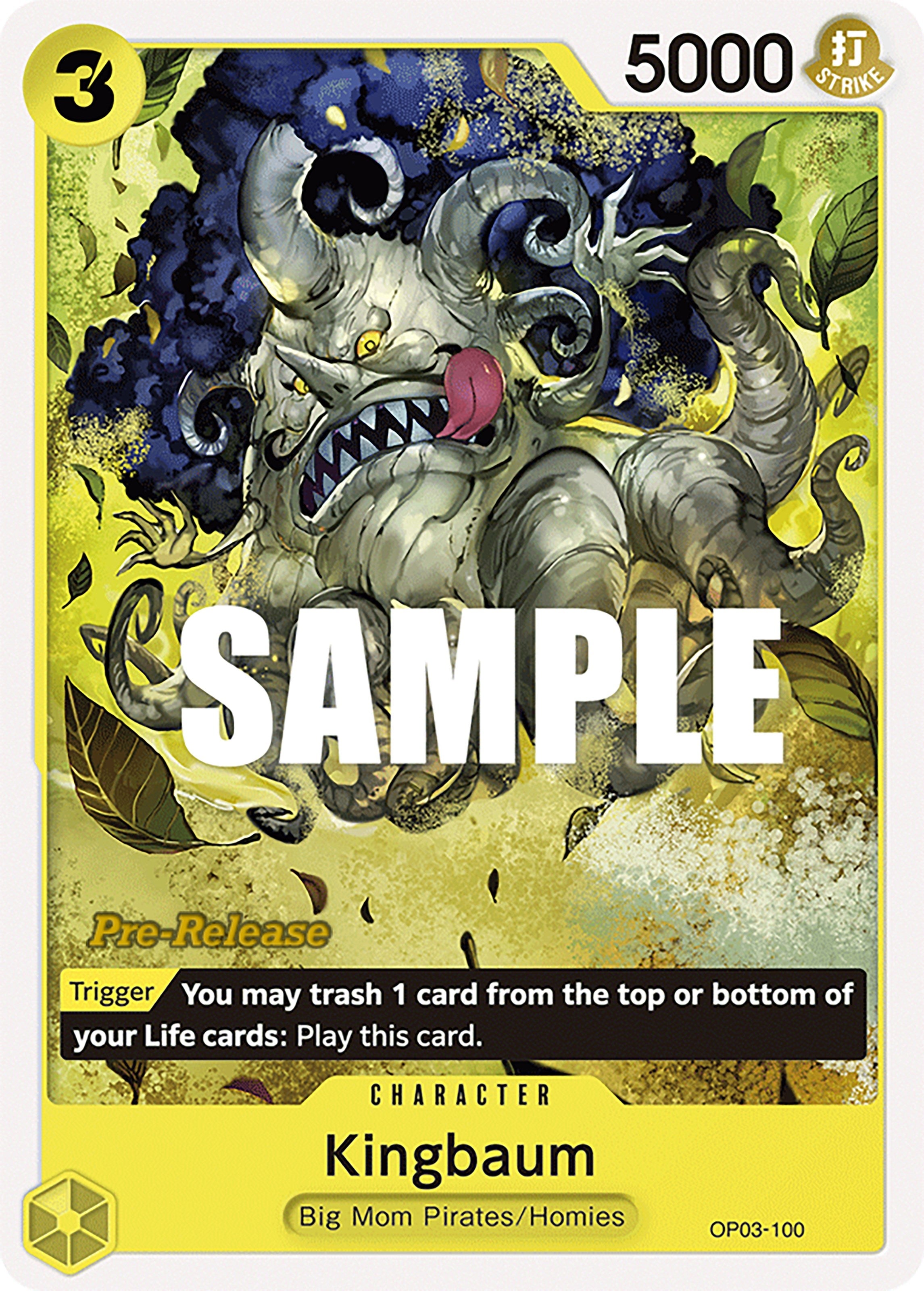 Image for Kingbaum (OP03-100) (Pillars of Strength Pre-Release Cards) (OP03 PRE) - One Piece Card Game