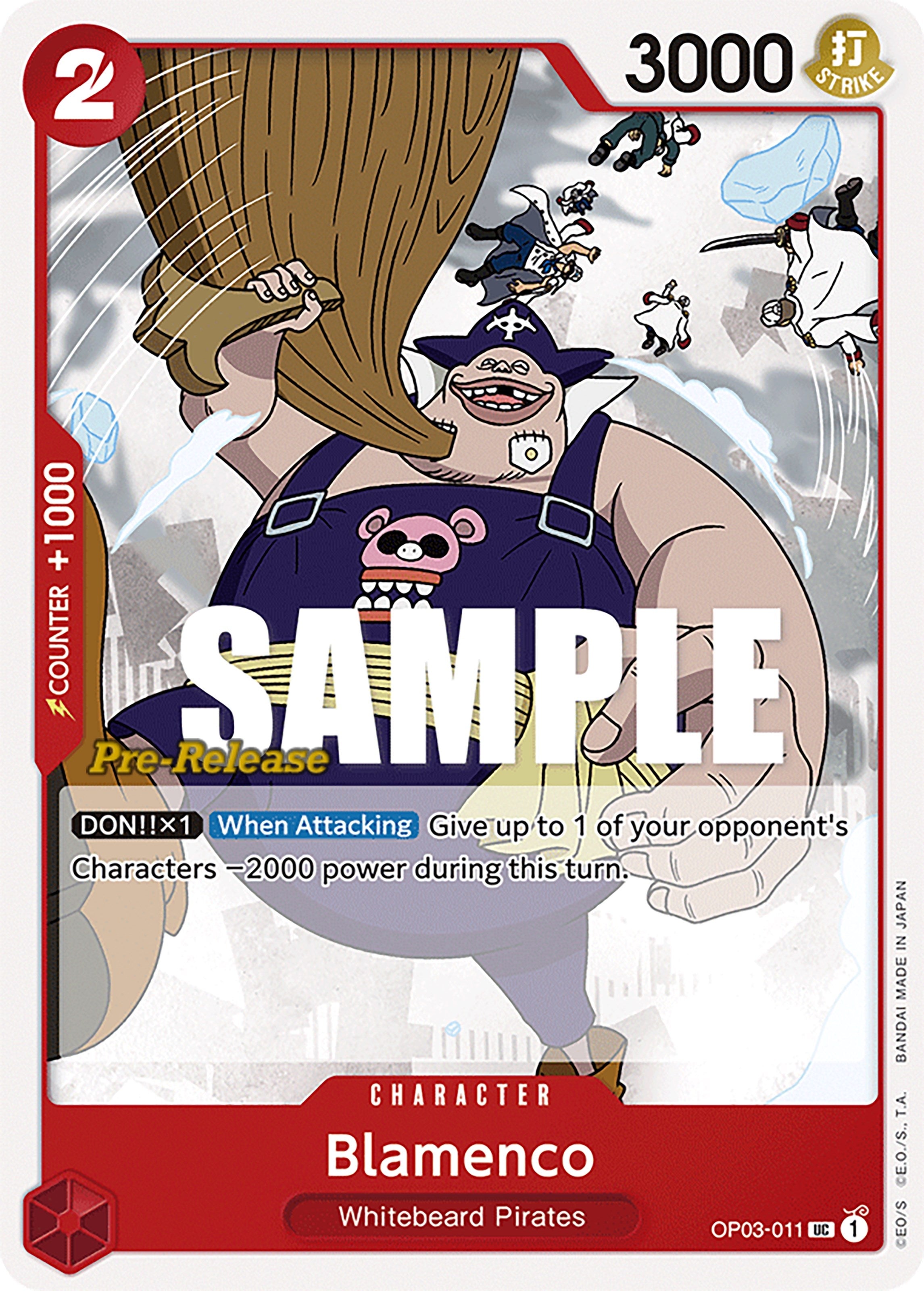 Image for Blamenco (OP03-011) (Pillars of Strength Pre-Release Cards) (OP03 PRE) - One Piece Card Game