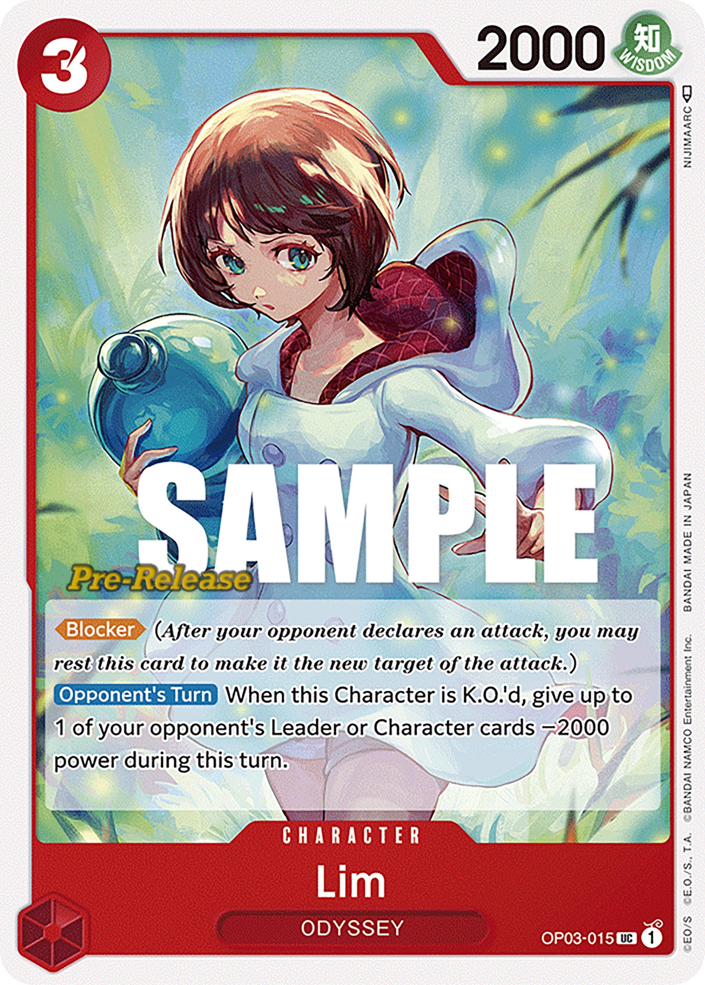 Image for Lim (OP03-015) (Pillars of Strength Pre-Release Cards) (OP03 PRE) - One Piece Card Game