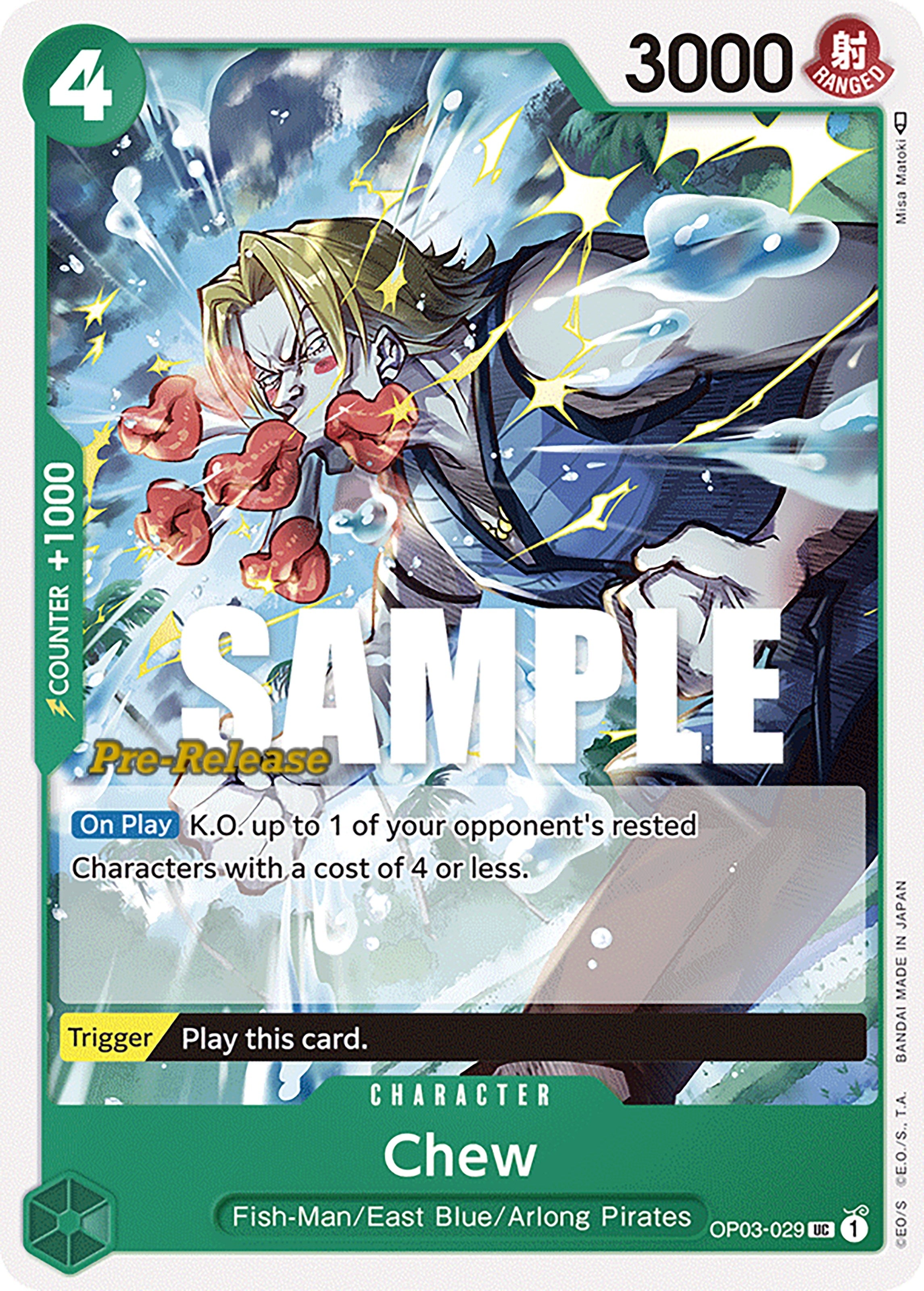 Image for Chew (OP03-029) (Pillars of Strength Pre-Release Cards) (OP03 PRE) - One Piece Card Game