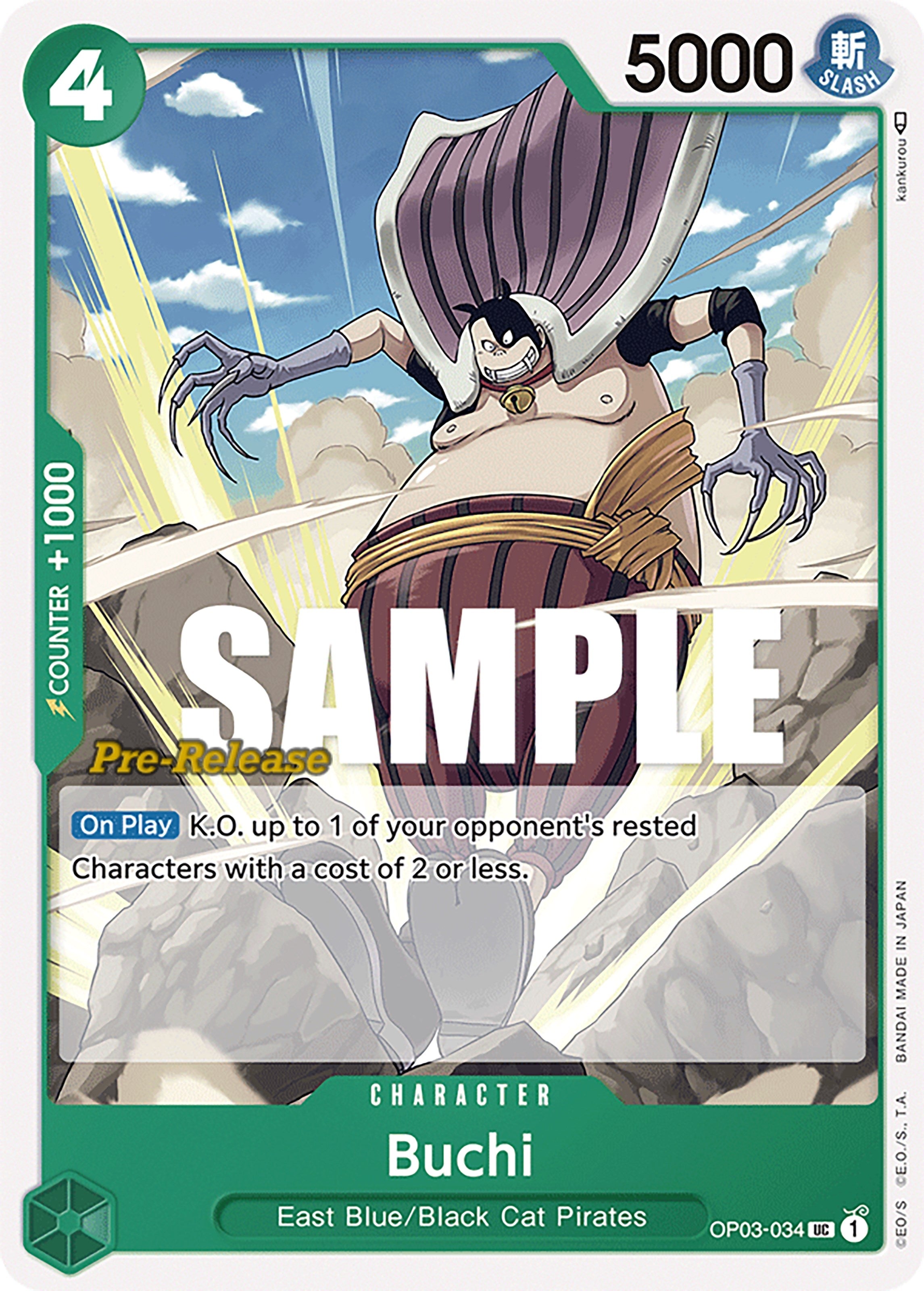 Image for Buchi (OP03-034) (Pillars of Strength Pre-Release Cards) (OP03 PRE) - One Piece Card Game