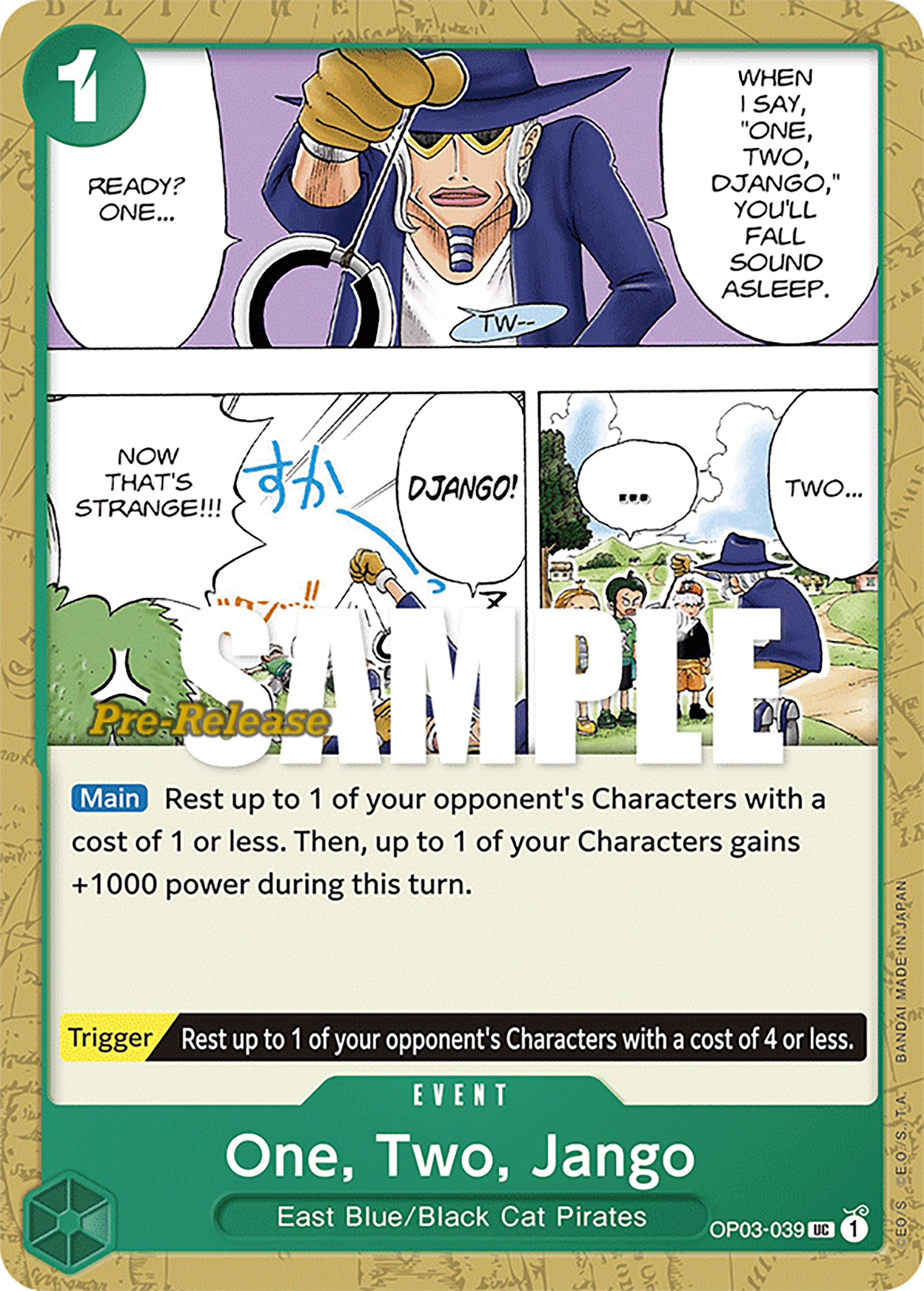 Image for One, Two, Jango (OP03-039) (Pillars of Strength Pre-Release Cards) (OP03 PRE) - One Piece Card Game