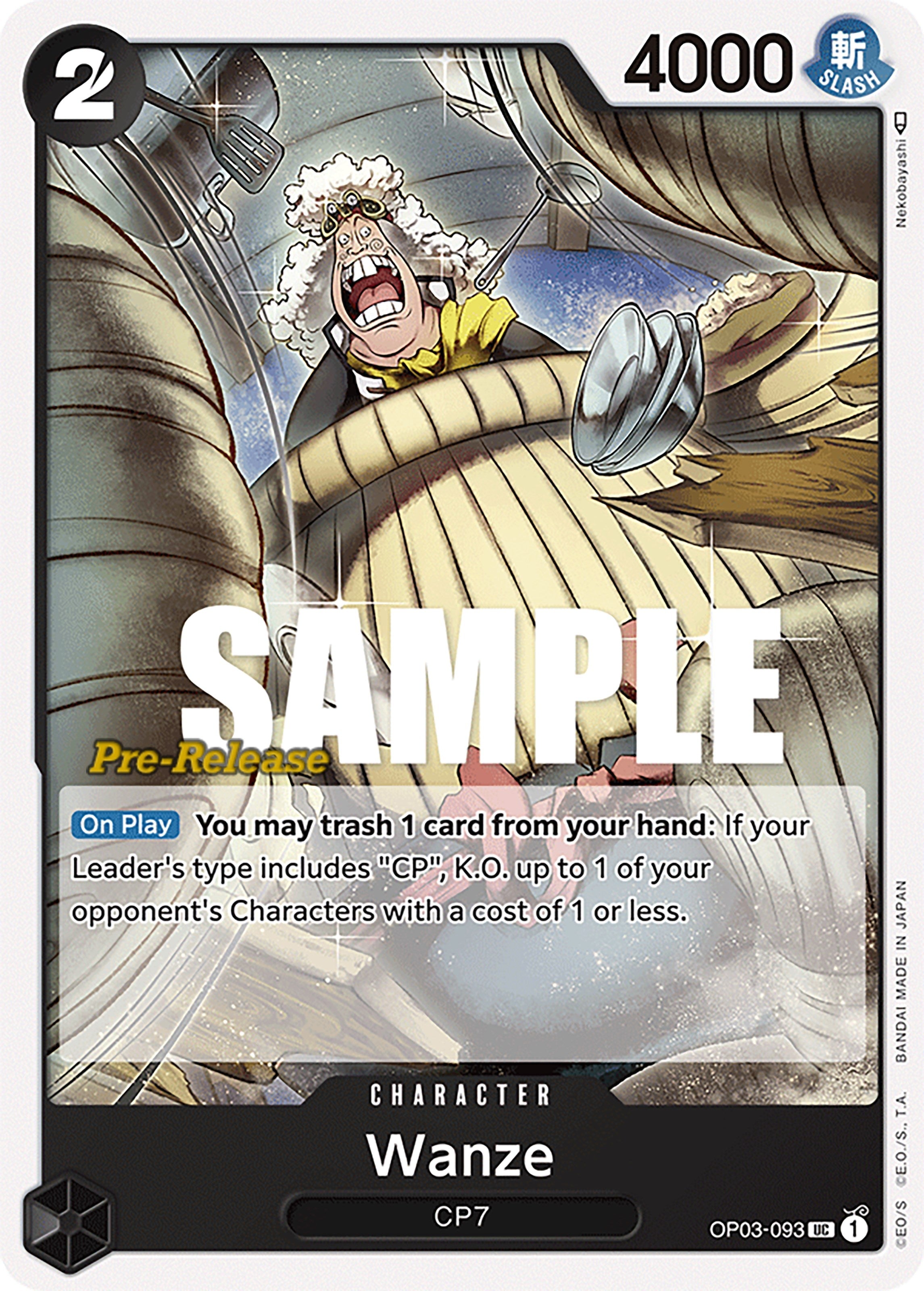 Image for Wanze (OP03-093) (Pillars of Strength Pre-Release Cards) (OP03 PRE) - One Piece Card Game
