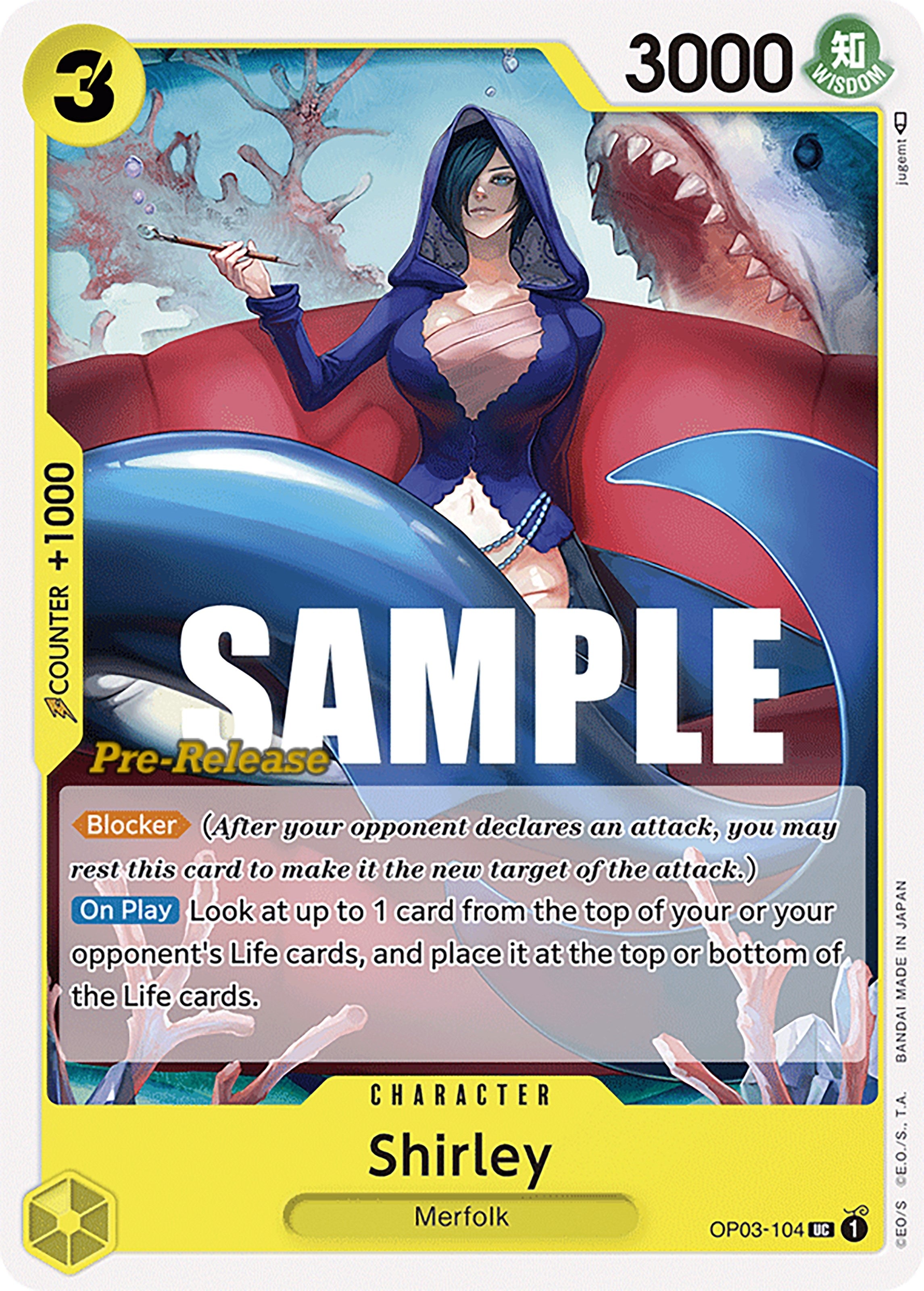 Image for Shirley (OP03-104) (Pillars of Strength Pre-Release Cards) (OP03 PRE) - One Piece Card Game