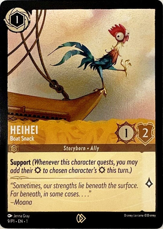 Image for Heihei - Boat Snack (9) (Disney Lorcana Promo Cards) (DLPC) - Disney Lorcana