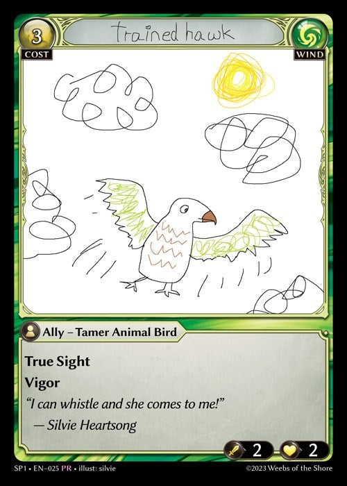 Image for Trained Hawk (025) (Supporter Pack 1) (SP1) - Grand Archive TCG