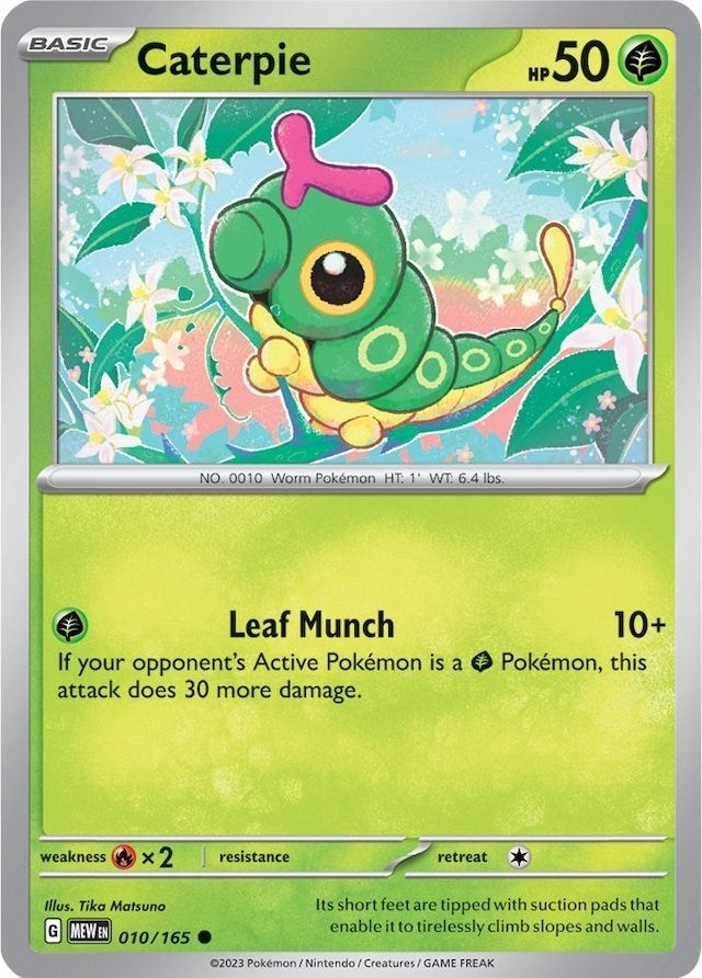 Image for Caterpie (010/165) (SV: Scarlet & Violet 151) (MEW) - Pokemon