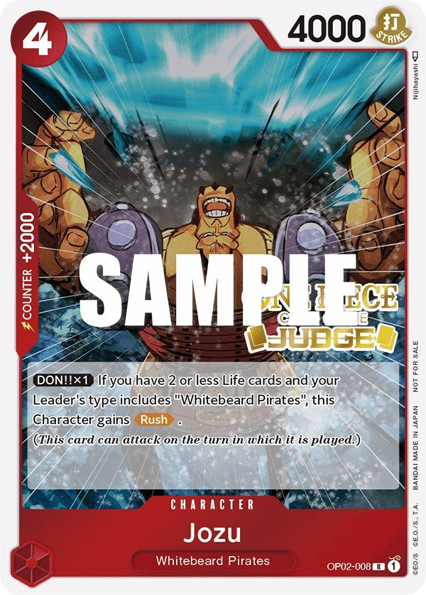 Image for Jozu (Judge) (OP02-008) (One Piece Promotion Cards) (OP-PR) - One Piece Card Game