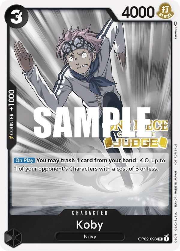 Image for Koby (Judge) (OP02-098) (One Piece Promotion Cards) (OP-PR) - One Piece Card Game