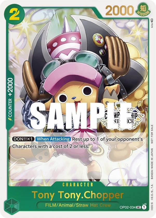 Image for Tony Tony.Chopper (Store Championship 2023 Participation Pack Vol.1) (OP02-034) (One Piece Promotion Cards) (OP-PR) - One Piece Card Game