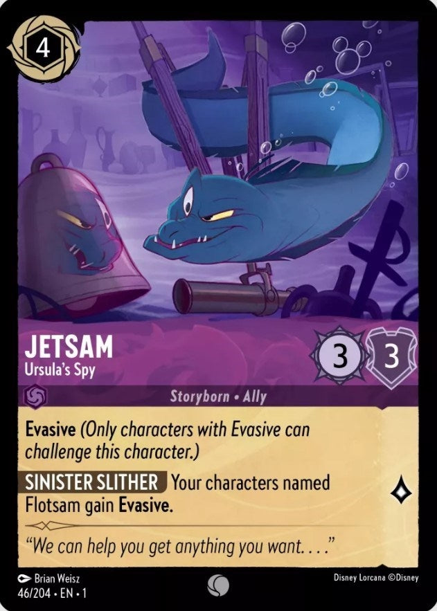Image for Jetsam - Ursula's Spy (46/204) (The First Chapter) (1) - Disney Lorcana