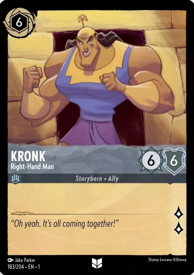 Image for Kronk - Right-Hand Man (183/204) (The First Chapter) (1) - Disney Lorcana