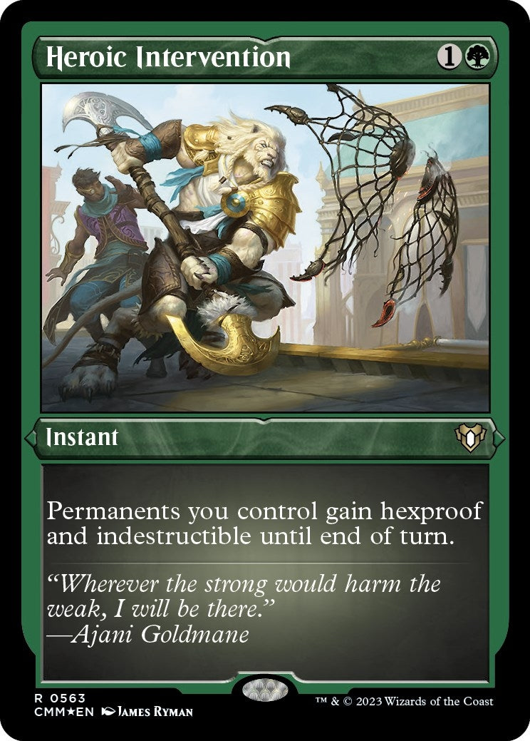 Heroic Intervention (Foil Etched) (563) (Commander Masters)