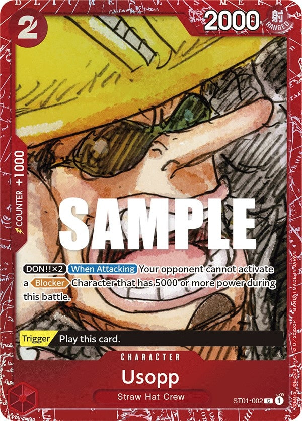 Image for Usopp (Premium Card Collection -ONE PIECE FILM RED Edition-) (ST01-002) (One Piece Promotion Cards) (OP-PR) - One Piece Card Game