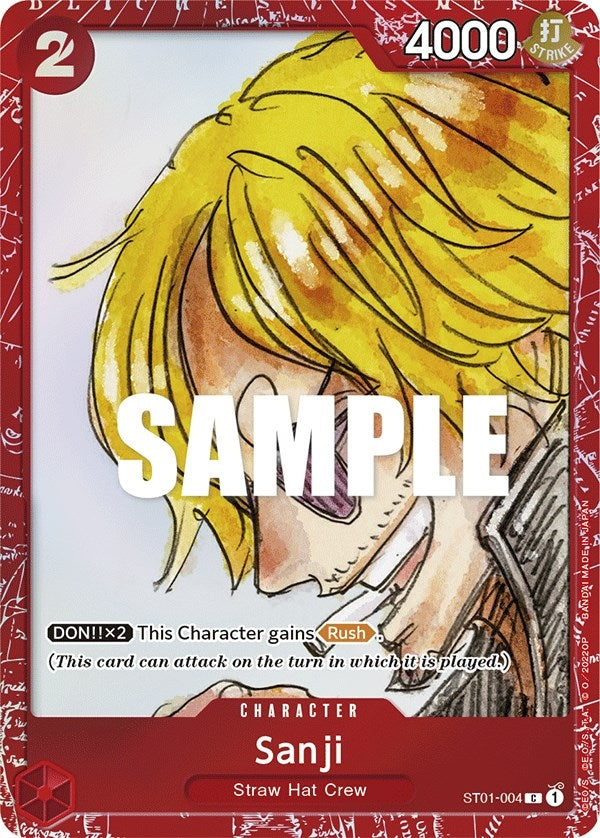Image for Sanji (Premium Card Collection -ONE PIECE FILM RED Edition-) (ST01-004) (One Piece Promotion Cards) (OP-PR) - One Piece Card Game