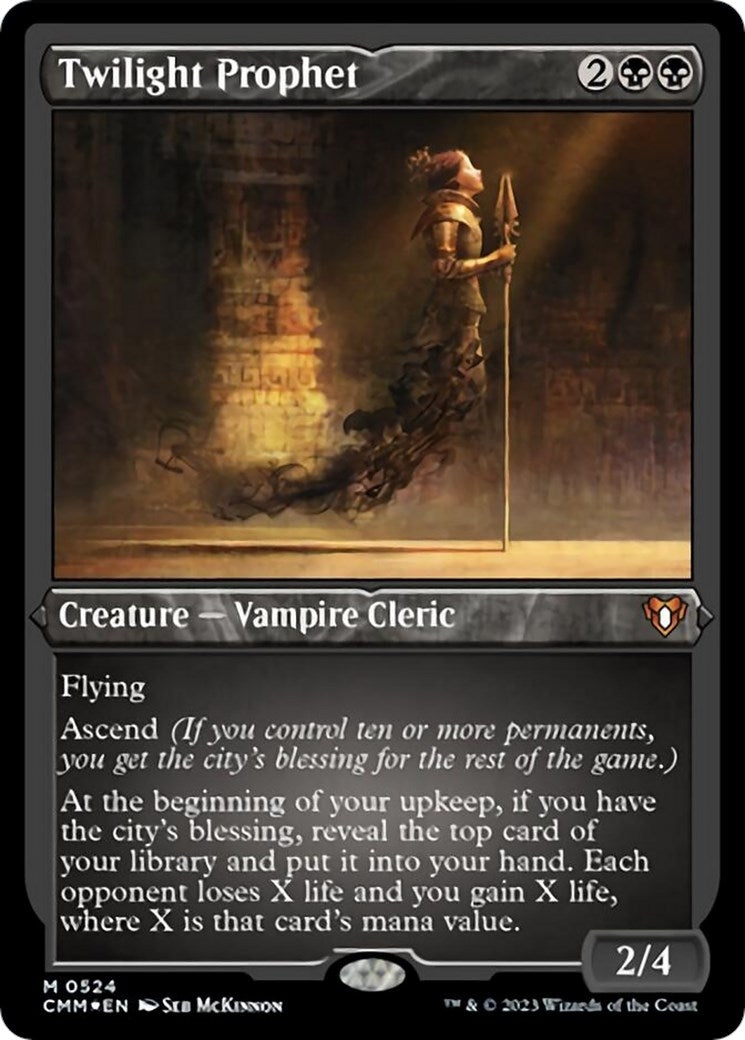 Twilight Prophet (Foil Etched) (524) (Commander Masters)