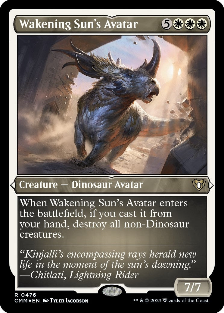 Wakening Sun's Avatar (Foil Etched) (476) (Commander Masters)