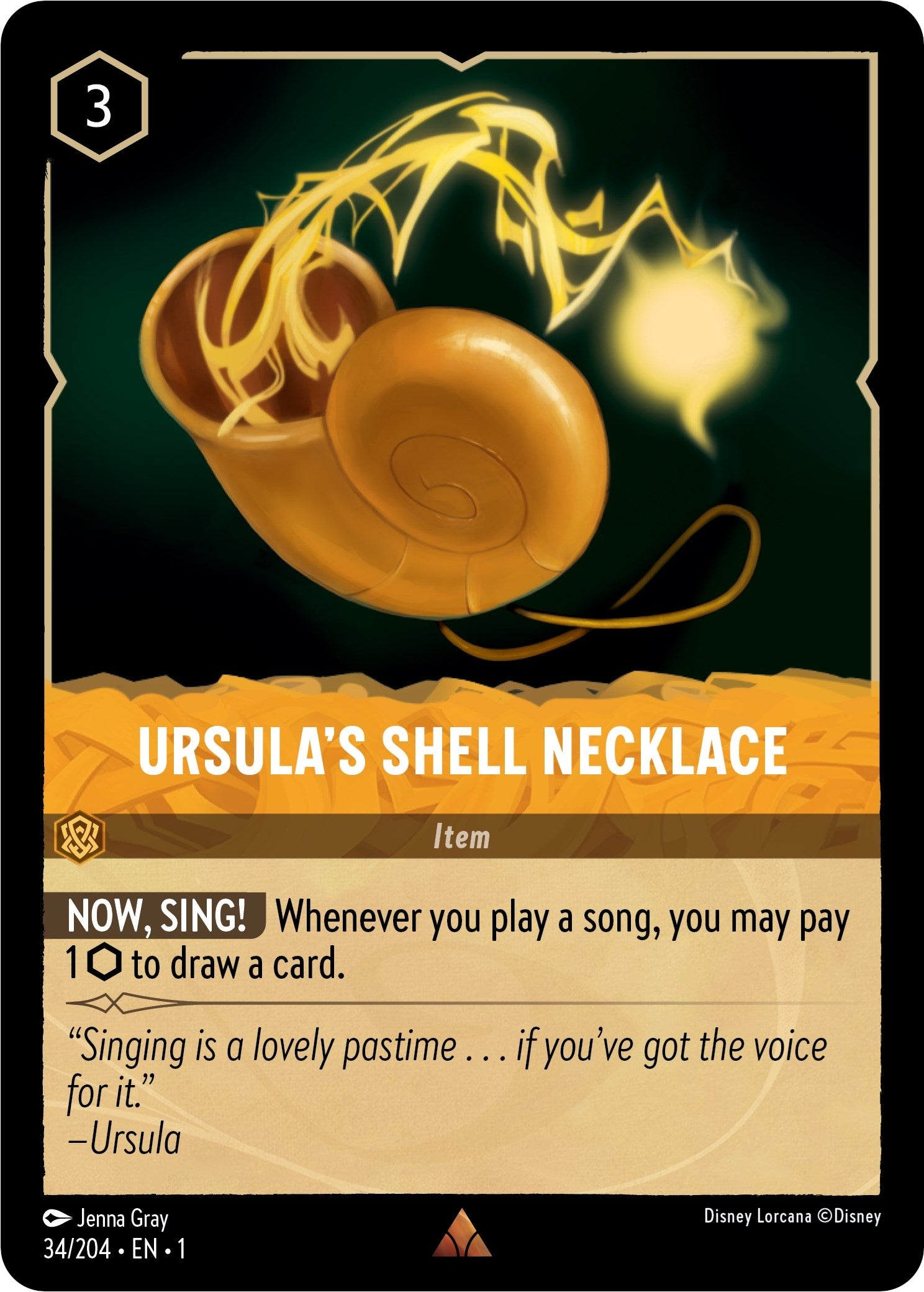 Image for Ursula's Shell Necklace (34/204) (The First Chapter) (1) - Disney Lorcana