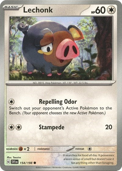 Image for Lechonk - 154/198 (Holo) (154/198) (Deck Exclusives) (PR) - Pokemon