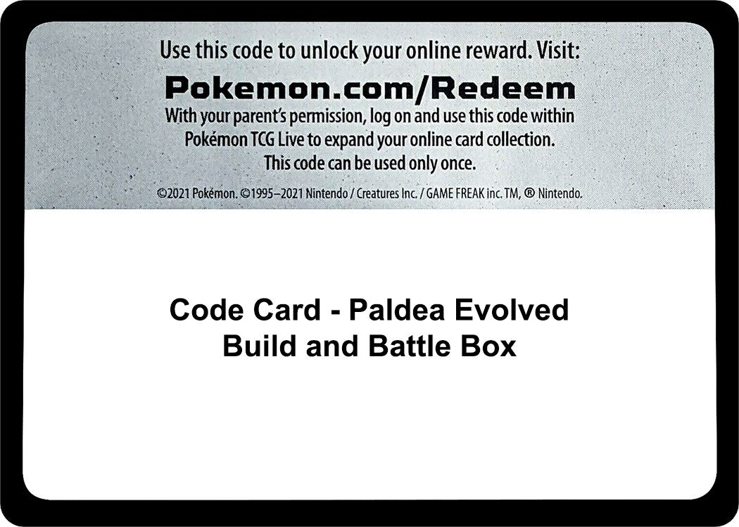 Image for Code Card - Paldea Evolved Build and Battle Box (SV02: Paldea Evolved) - Pokemon