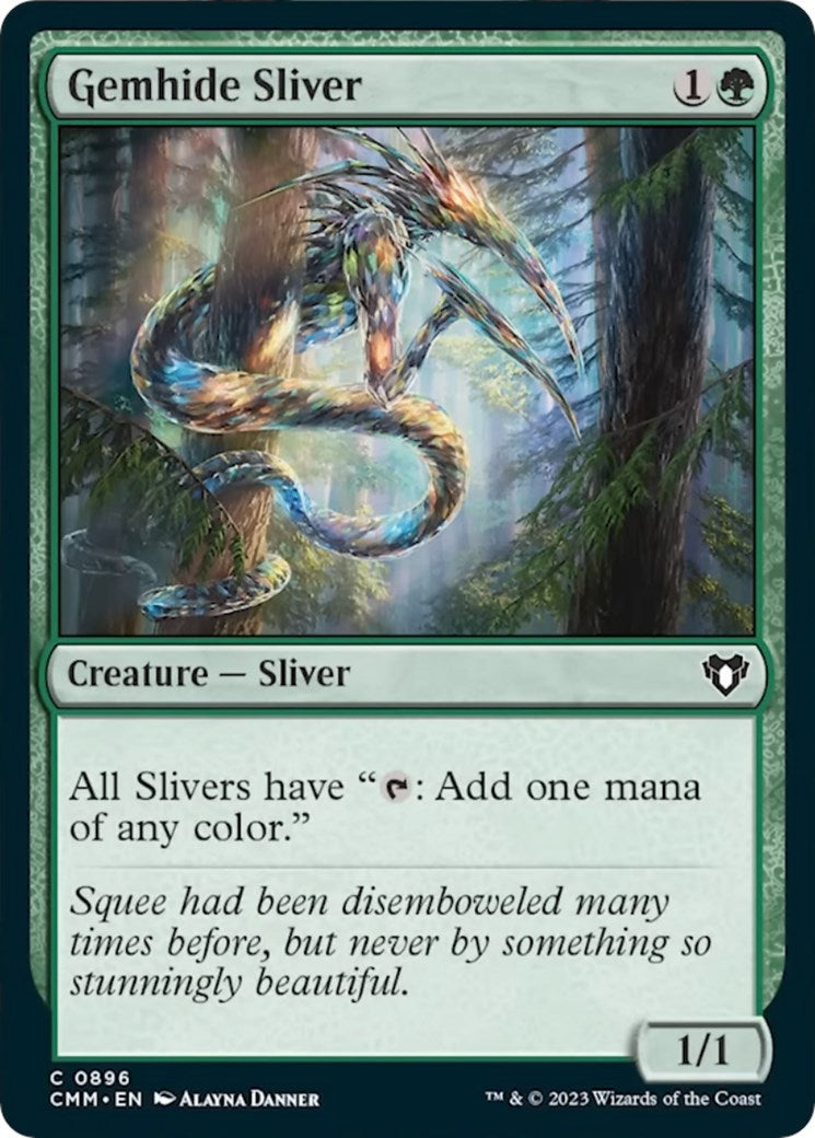 Gemhide Sliver (896) (Commander Masters)