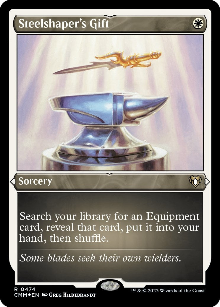 Steelshaper's Gift (Foil Etched) (474) (Commander Masters)
