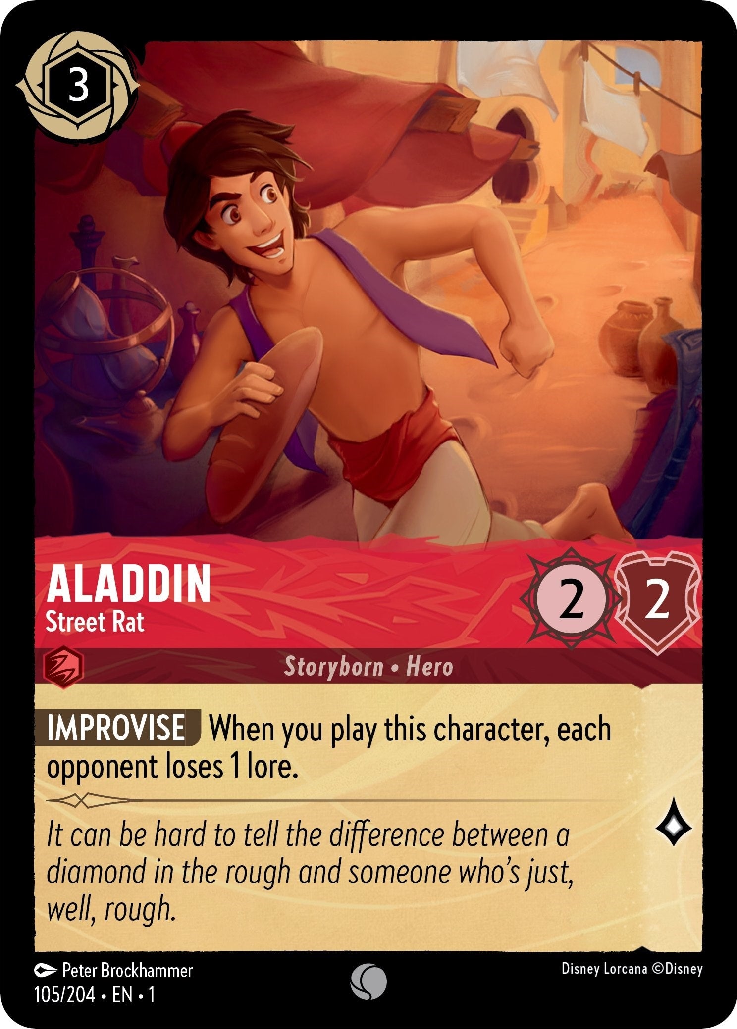 Image for Aladdin - Street Rat (105/204) (The First Chapter) (1) - Disney Lorcana