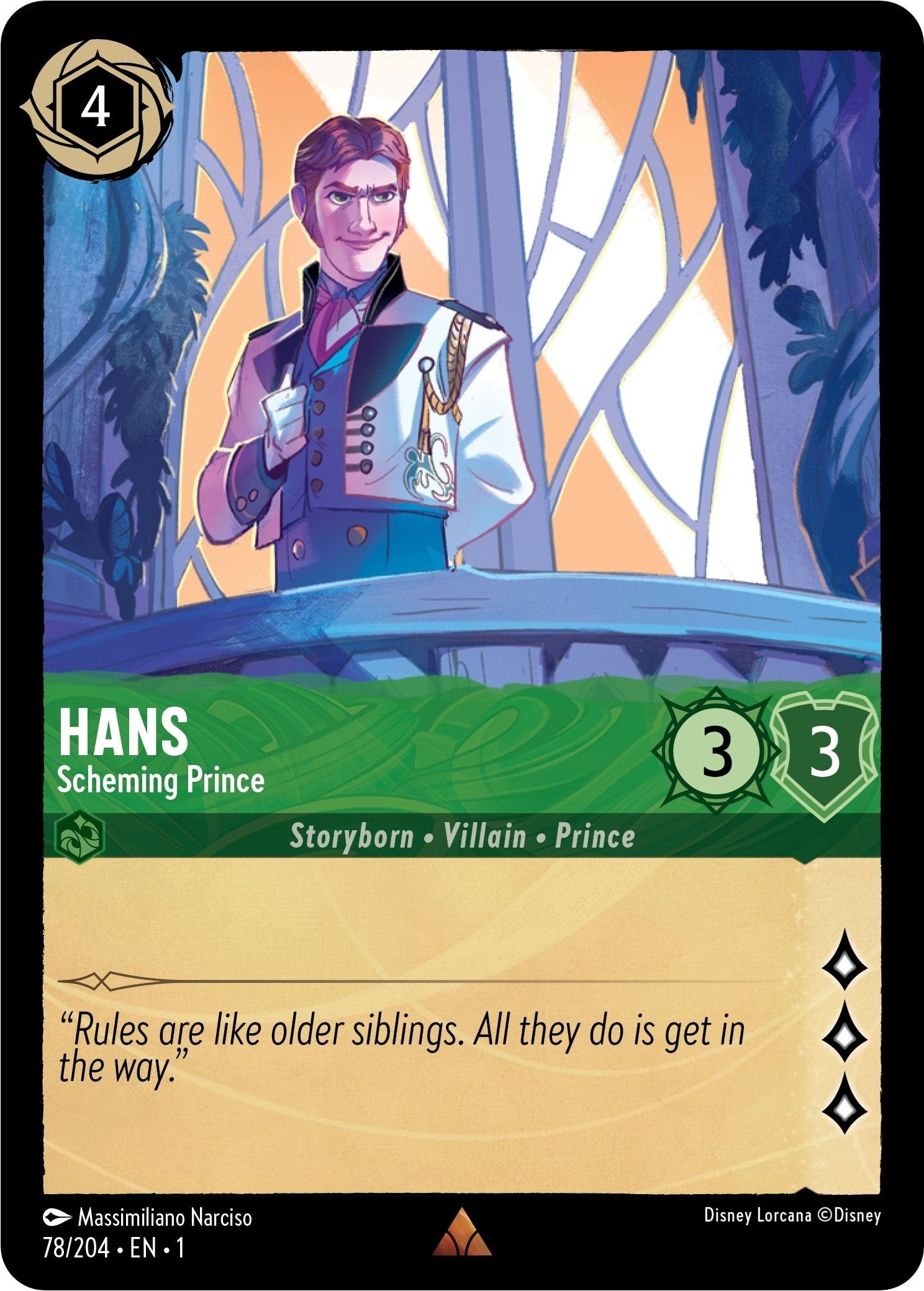 Image for Hans - Scheming Prince (78/204) (The First Chapter) (1) - Disney Lorcana
