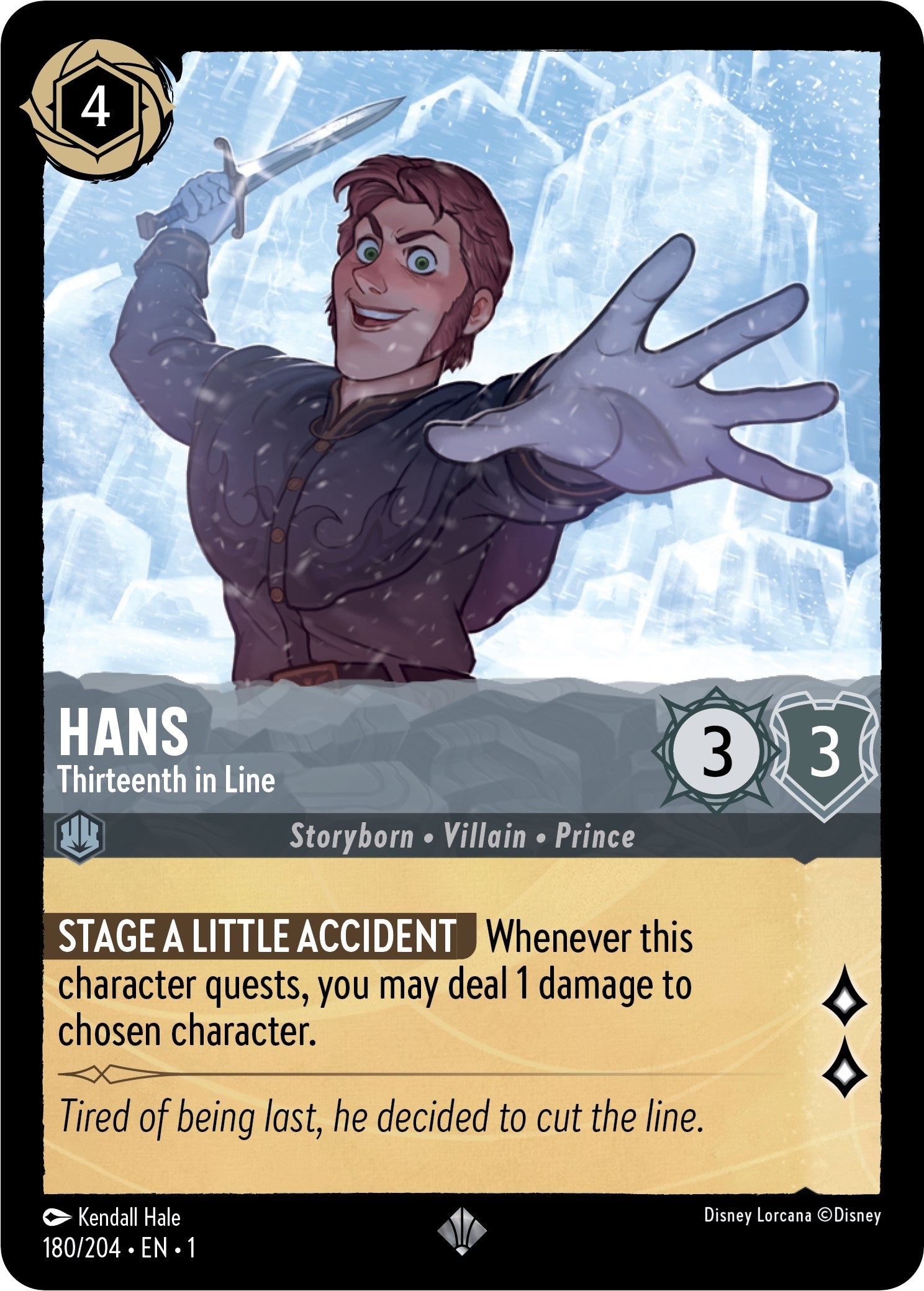 Image for Hans - Thirteenth in Line (180/204) (The First Chapter) (1) - Disney Lorcana