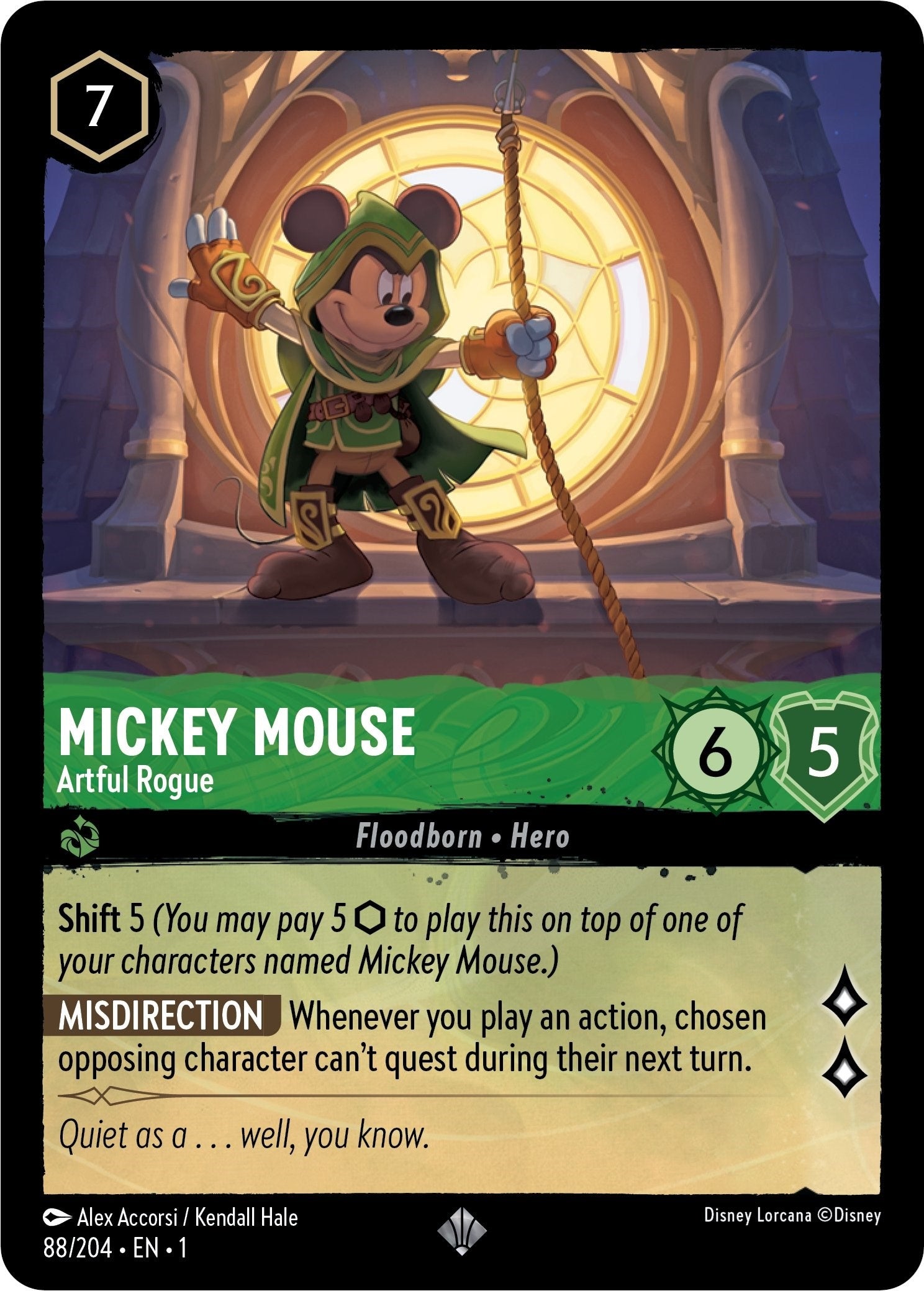 Image for Mickey Mouse - Artful Rogue (88/204) (The First Chapter) (1) - Disney Lorcana
