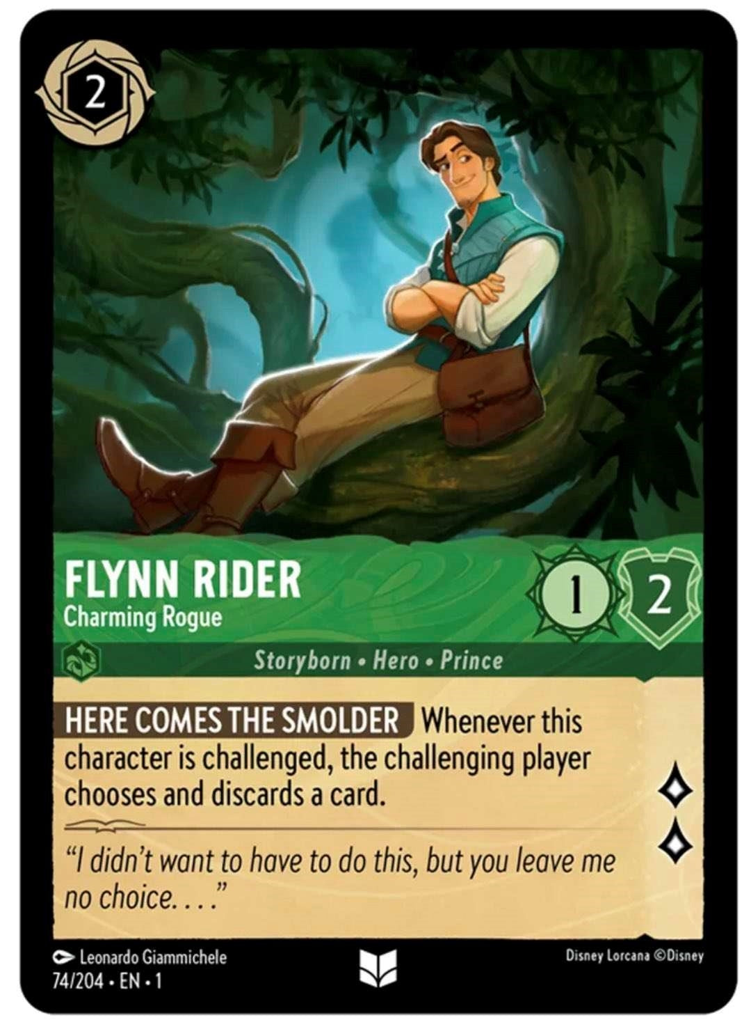 Image for Flynn Rider - Charming Rogue (74/204) (The First Chapter) (1) - Disney Lorcana