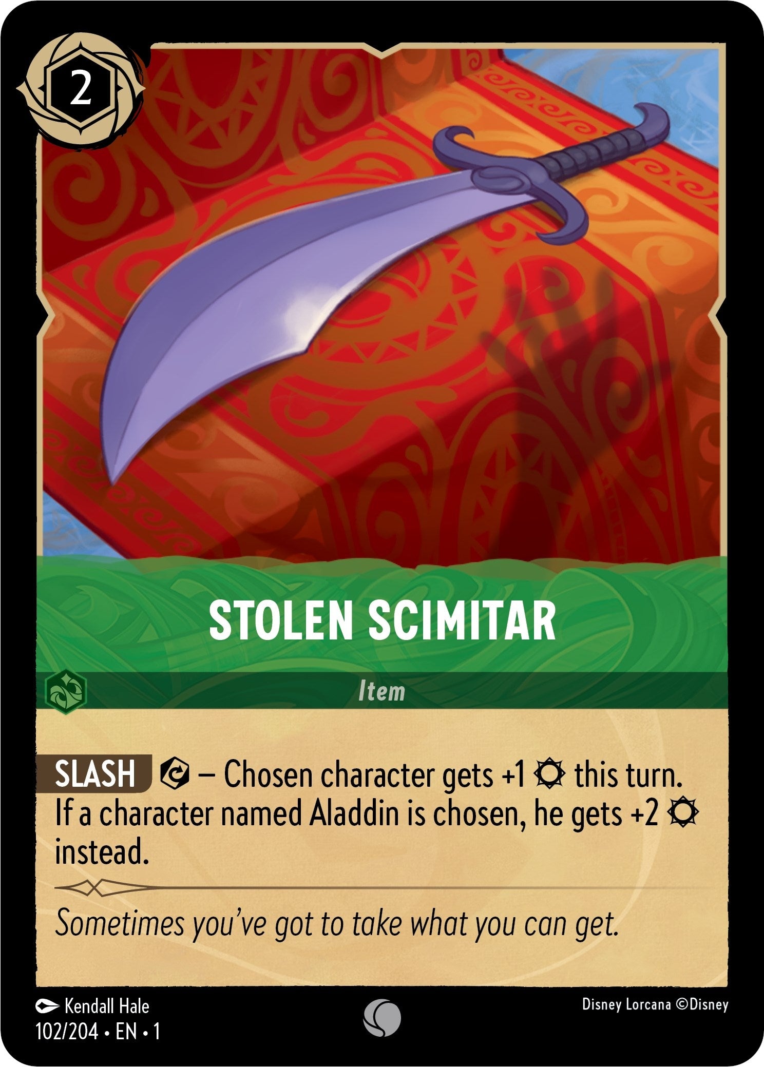 Image for Stolen Scimitar (102/204) (The First Chapter) (1) - Disney Lorcana