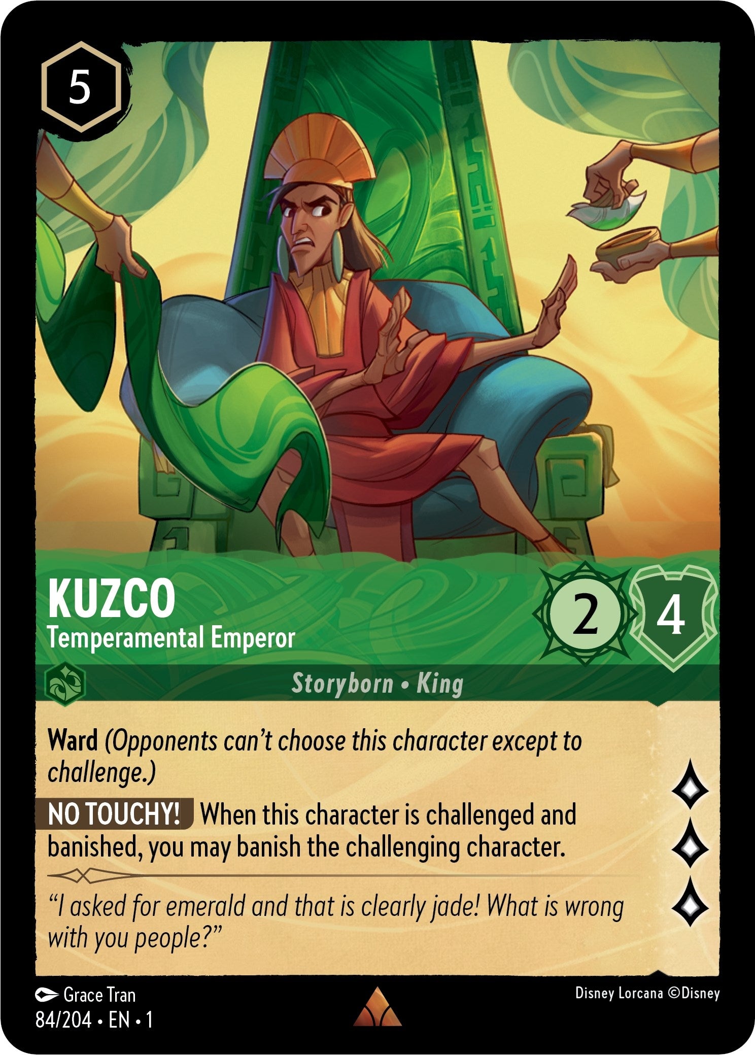 Image for Kuzco - Temperamental Emperor (84/204) (The First Chapter) (1) - Disney Lorcana