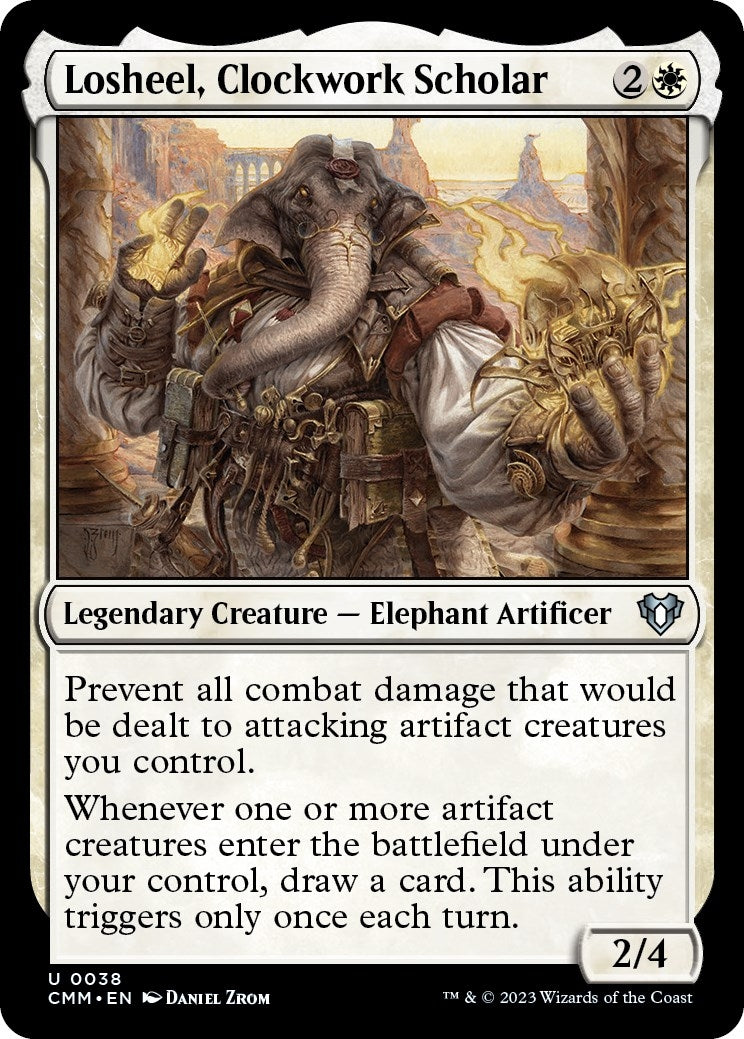 Losheel, Clockwork Scholar (38) (Commander Masters)