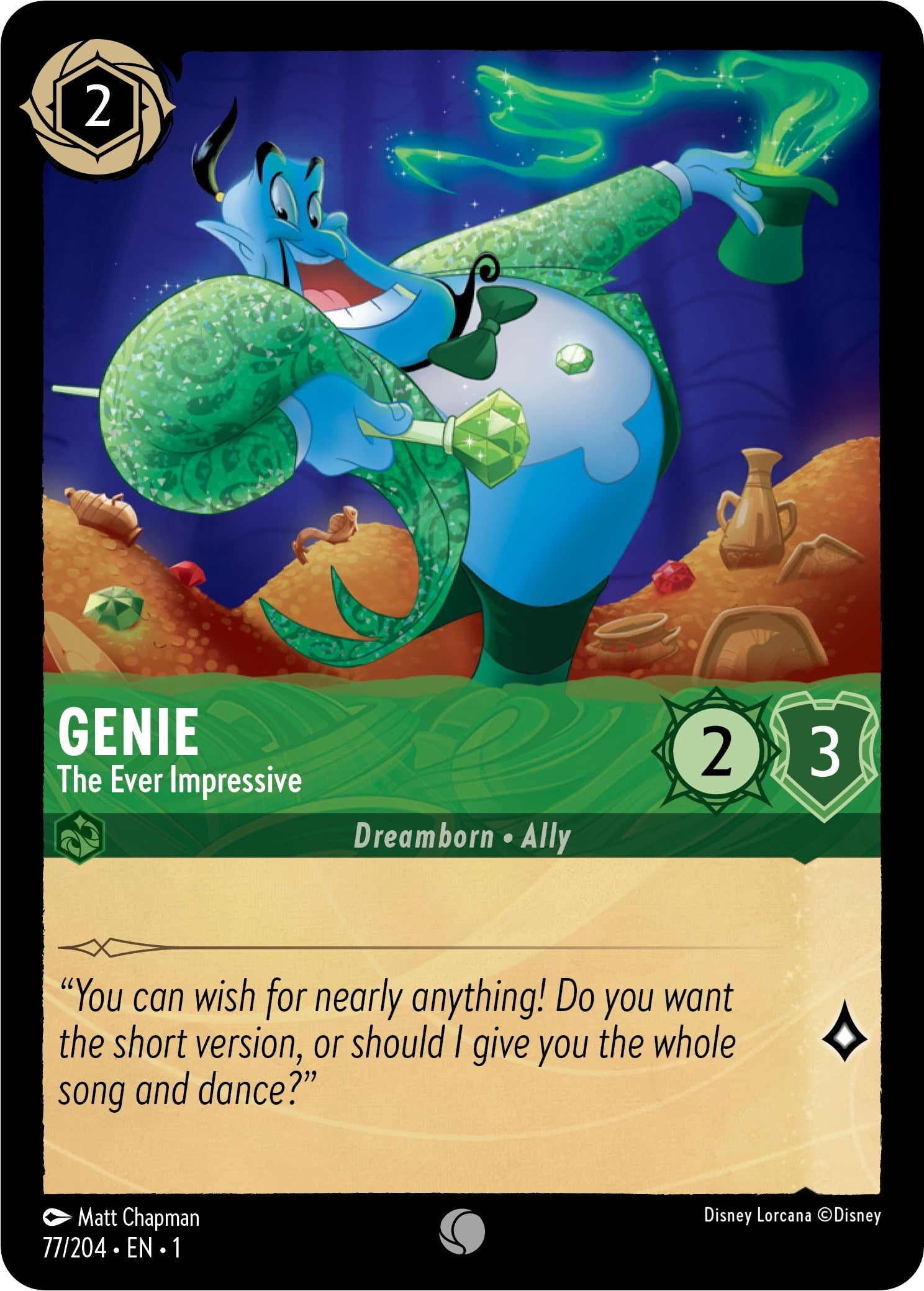 Image for Genie - The Ever Impressive (77/204) (The First Chapter) (1) - Disney Lorcana