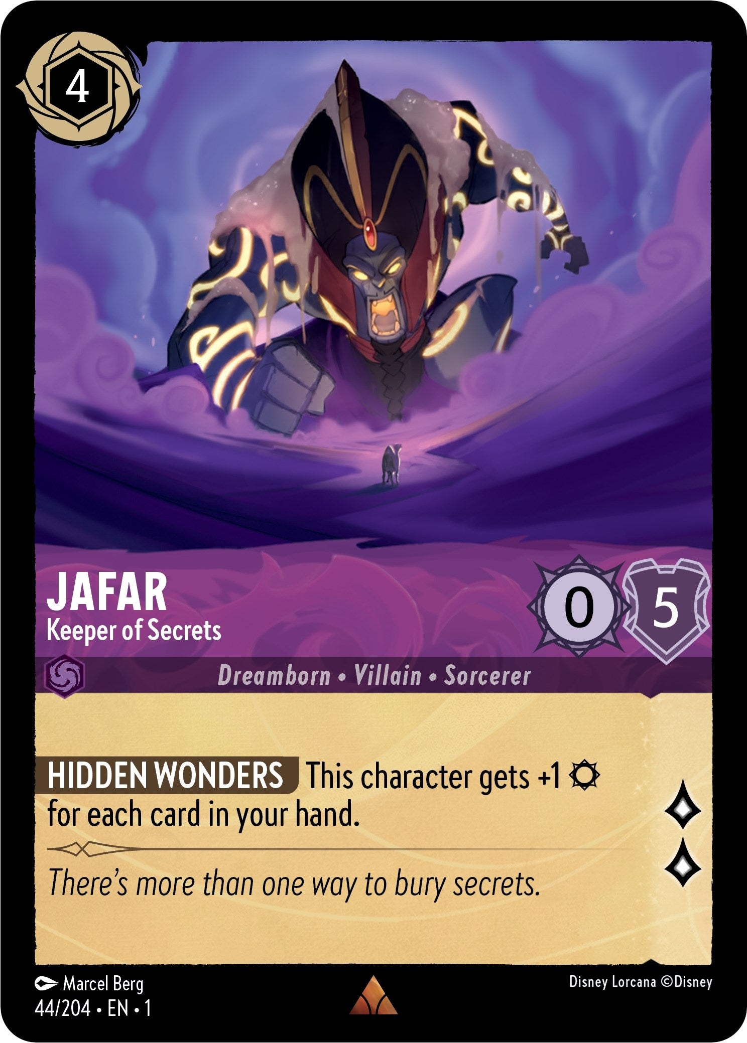 Image for Jafar - Keeper of Secrets (44/204) (The First Chapter) (1) - Disney Lorcana