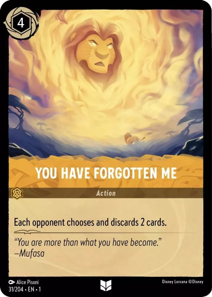 Image for You Have Forgotten Me (31/204) (The First Chapter) (1) - Disney Lorcana