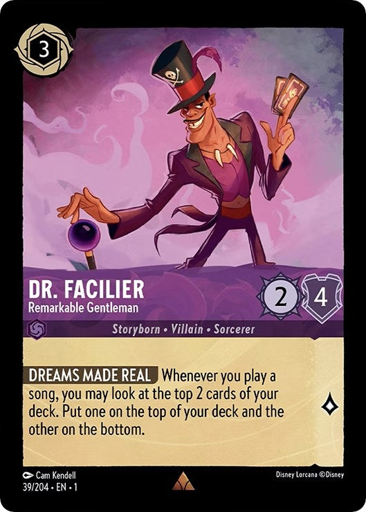 Image for Dr. Facilier - Remarkable Gentleman (39/204) (The First Chapter) (1) - Disney Lorcana