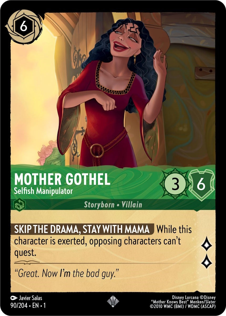 Image for Mother Gothel - Selfish Manipulator (90/204) (The First Chapter) (1) - Disney Lorcana