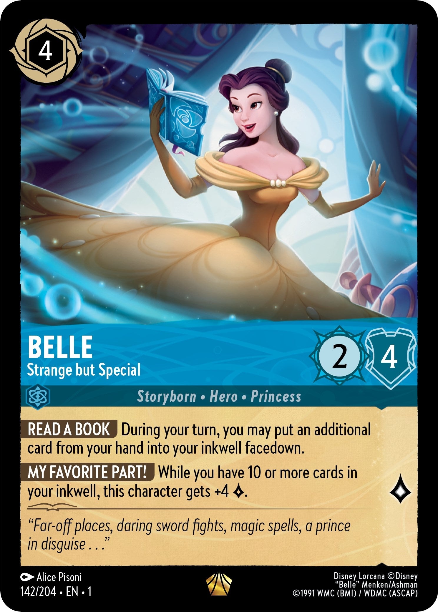 Image for Belle - Strange but Special (142/204) (The First Chapter) (1) - Disney Lorcana